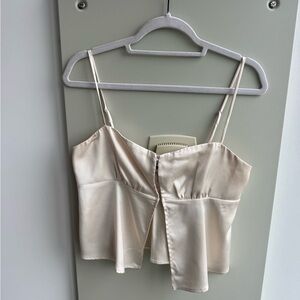 Princess Polly Cream Satin Camisole